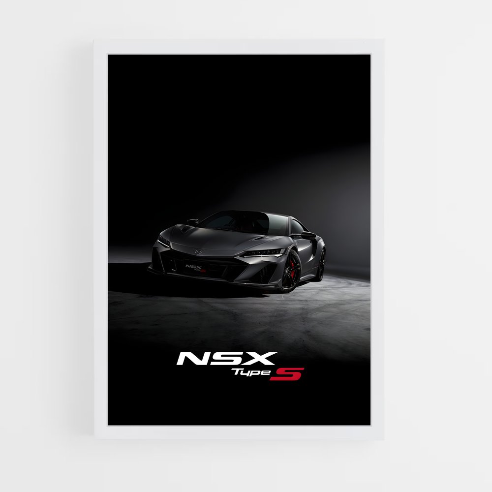 Poster Nsx de type – affiche Honda (vue 3)